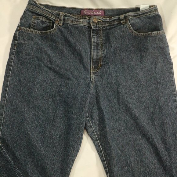 GLORIA VANDERBILT Dark Wash Jeans Sz 18 US Wmn - Picture 3 of 11